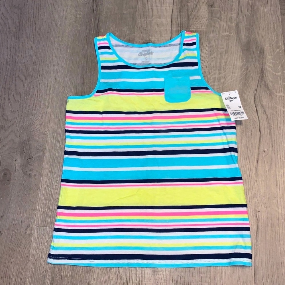 Osh Kosh B’Gosh girls striped tank top - N…